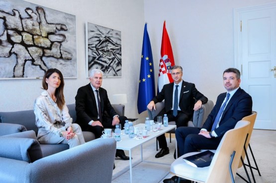 Zamjenik predsjedatelja Doma naroda PSBiH dr. Dragan Čović u Zagrebu održao sastanak sa predsjednikom Vlade Republike Hrvatske 
